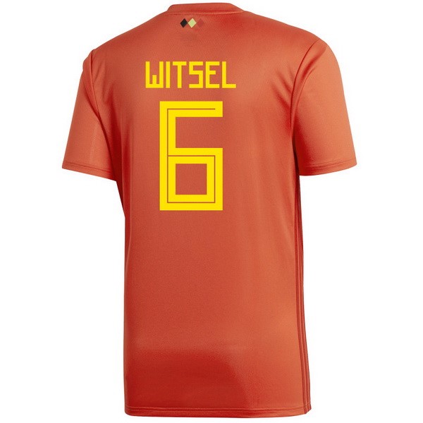 Camiseta Bélgica 1ª Witsel 2018 Rojo